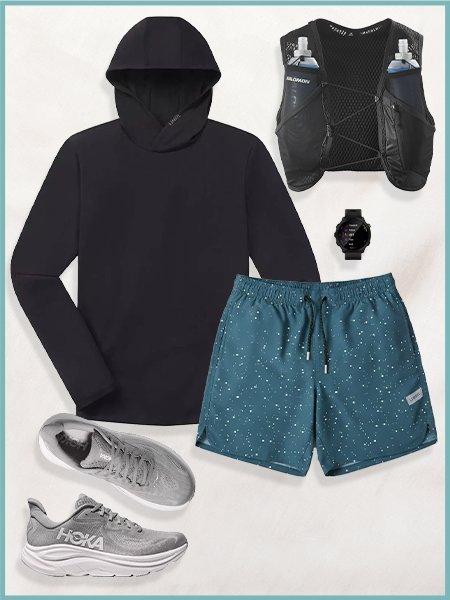 Collage of workout outfits #2