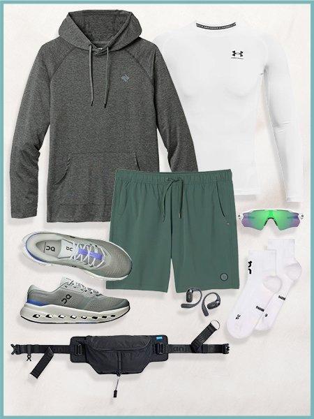 Collage of workout outfits #2