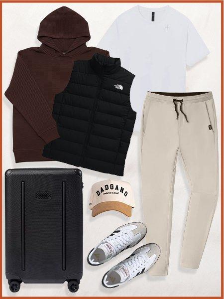 Collage of Vacation travling outfits #3