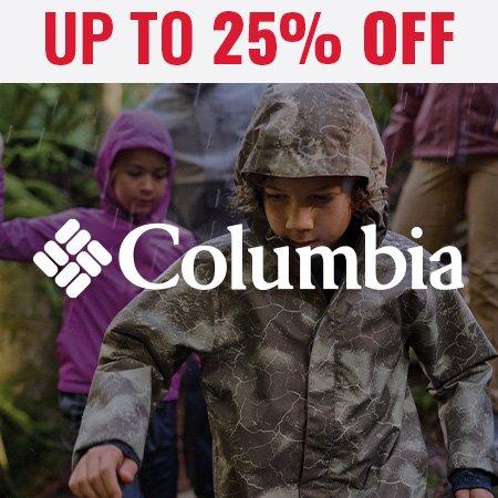 Shop Up to 25% Off Columbia