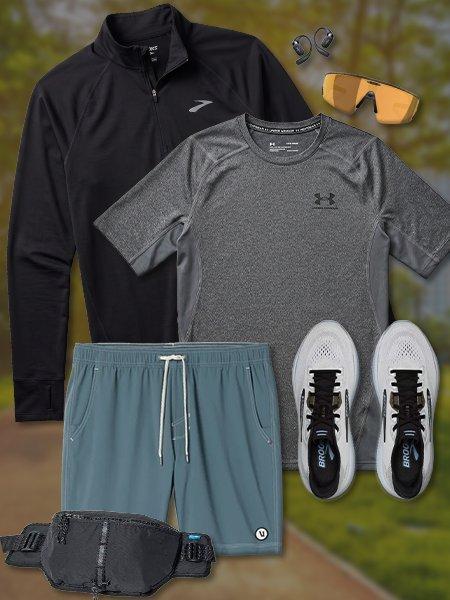 Collage of workout outfits #2