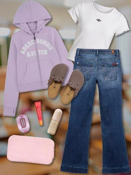 Collage of Kids Back To School outfits #3