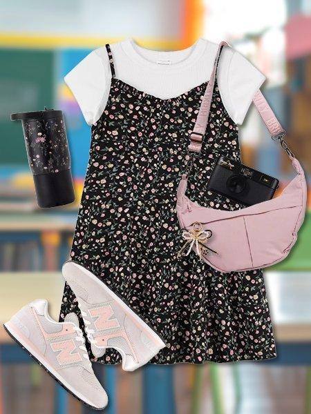 Collage of Kids Back To School outfits #4