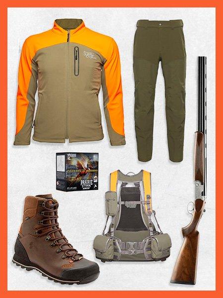 Collage of Upland Gear