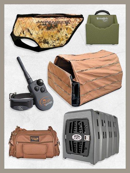 Collage of Waterfowl Bird Dog Gear