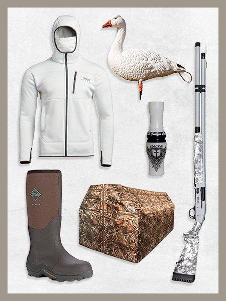 Collage of Snow Goose Gear
