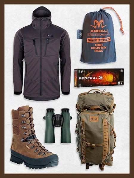 Collage of Mule Deer Gear