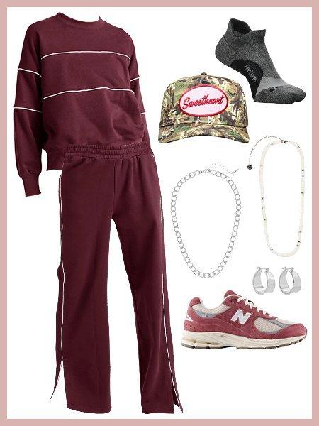 Collage of workout outfits #3