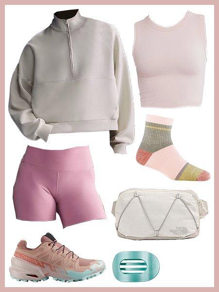 Collage of workout outfits #4