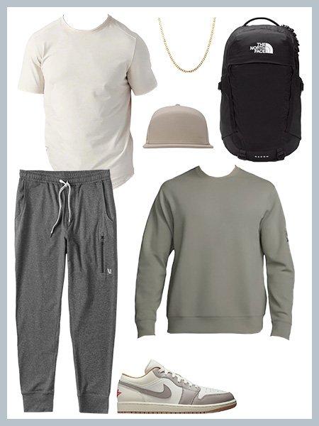 Collage of workout outfits #2