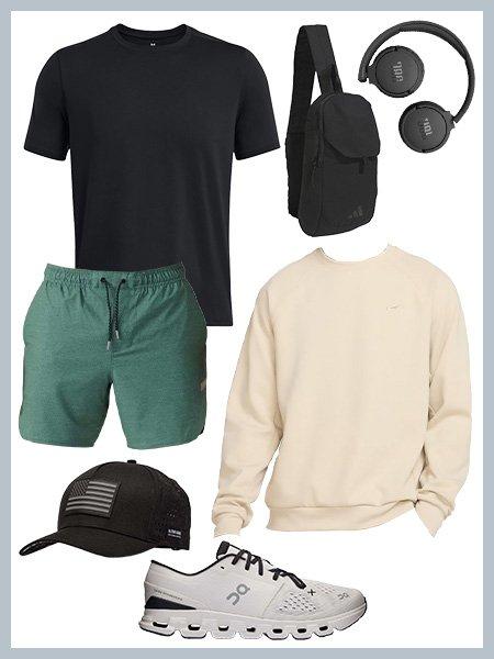 Collage of workout outfits #3