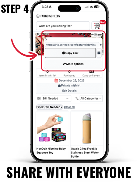 Step 4: share with family