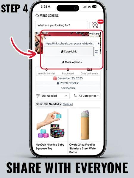 Step 4: share with family