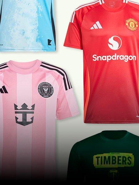 Collage of Soccer Fan Jerseys