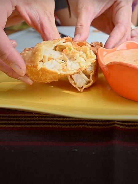 View the recipe for homemade walleye egg rolls