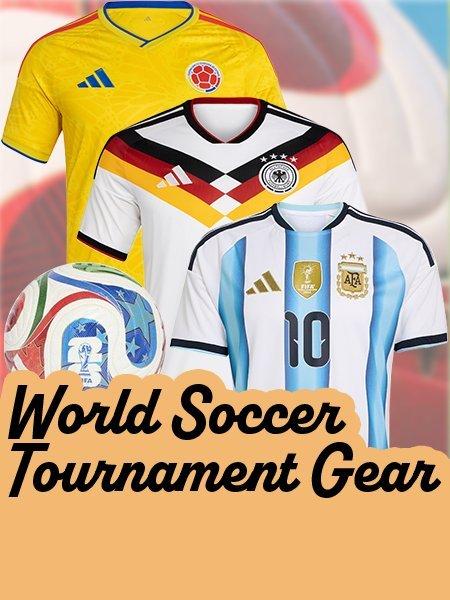 Shop World soccer tournament gear