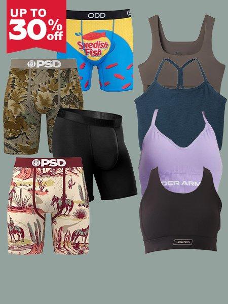 Shop up to 30% off bras and underwear