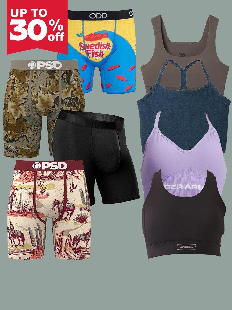 Shop up to 30% off bras and underwear