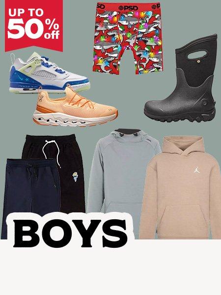 Up to 50% Off Boys Clothing and Shoes