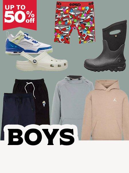 Up to 50% Off Boys Clothing and Shoes