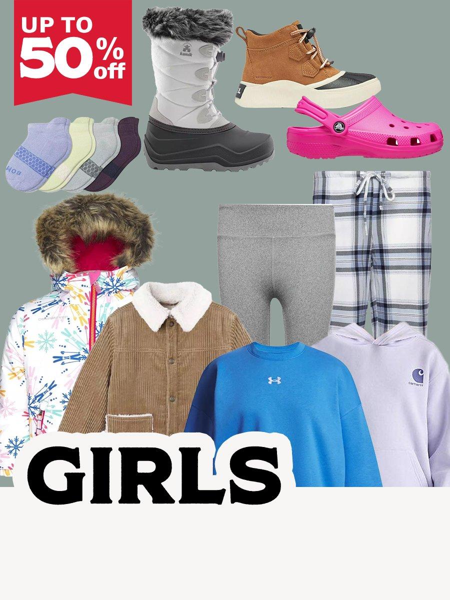 Up to 50% Off girls clothing and shoes