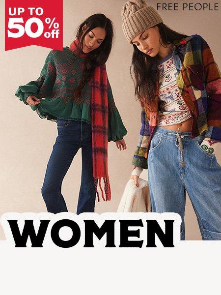 Up to 50% Off Womens clothing and shoes