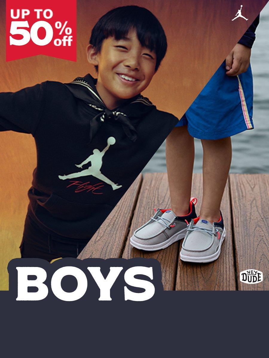 Up to 50% Off Boys Clothing and Shoes