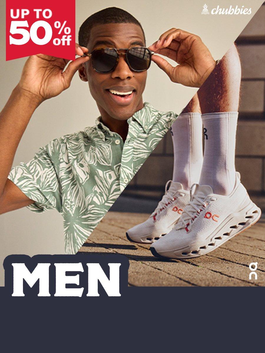 Up to 50% Off Mens clothing and shoes