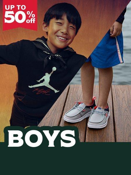 Up to 50% Off Boys Clothing and Shoes