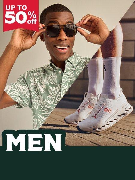 Up to 50% Off Mens clothing and shoes