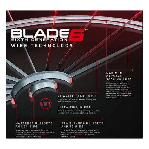 WINMAU Blade 6 Bristle Dartboard - Primary Image