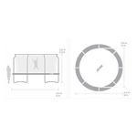 ACON Air 15ft Round Trampoline with Premium Net and Ladder - Thumbnail 8 of 8