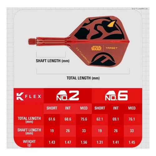 Target Darts North America Star Wars Darth Maul K-Flex No.6 - Primary Image