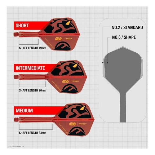 Target Darts North America Star Wars Darth Maul K-Flex No.2 - Primary Image