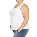Women's Eden Ruth Plus Size Basic Tank Top - Thumbnail 2 of 3