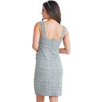 Women's Hello Miz Maternity Tweed Knit Square Neck Sheath Dress - Thumbnail 4 of 4