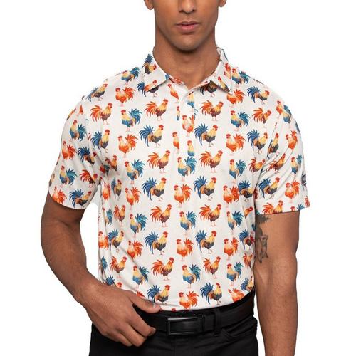 Men's Waggle Golf Animal Print Polo - Primary Image