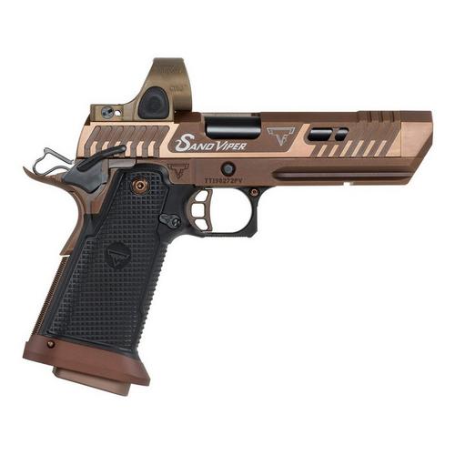 Taran Tactical Innovations TTI Sand Viper Solid With Trijicon SRO Red Dot 9mm Pistol - Primary Image