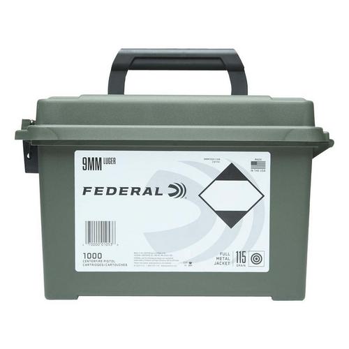 Federal Champion Training FMJ 9mm Handgun Ammunition 1000 ct.