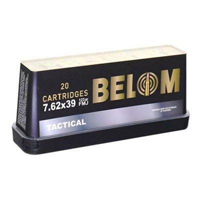 BELOM Tactical 7.62x39mm Rifle Ammunition 20 Round Box - BELOM