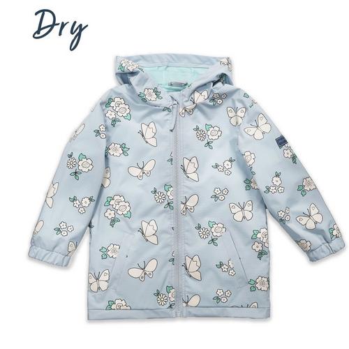Toddler HOLLY & BEAU Flower Color Changing Hooded Rain Jacket - Primary Image