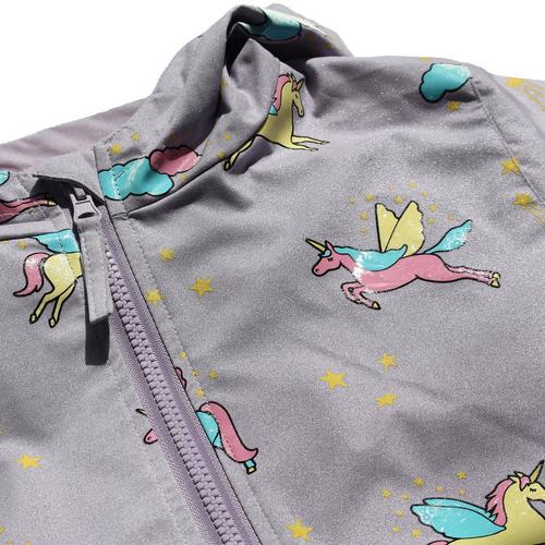 Toddler HOLLY & BEAU Unicorn Color Changing Hooded Rain Jacket - Primary Image