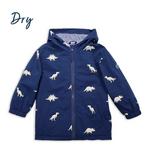 Toddler HOLLY & BEAU Dinosaur Color Changing Hooded Rain Jacket - Thumbnail 2 of 6