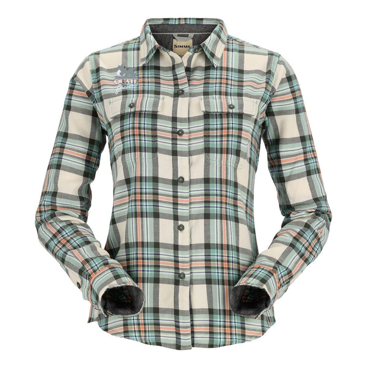 Women's Simms Quail Forever Santee Long Sleeve Button Up Shirt - Simms