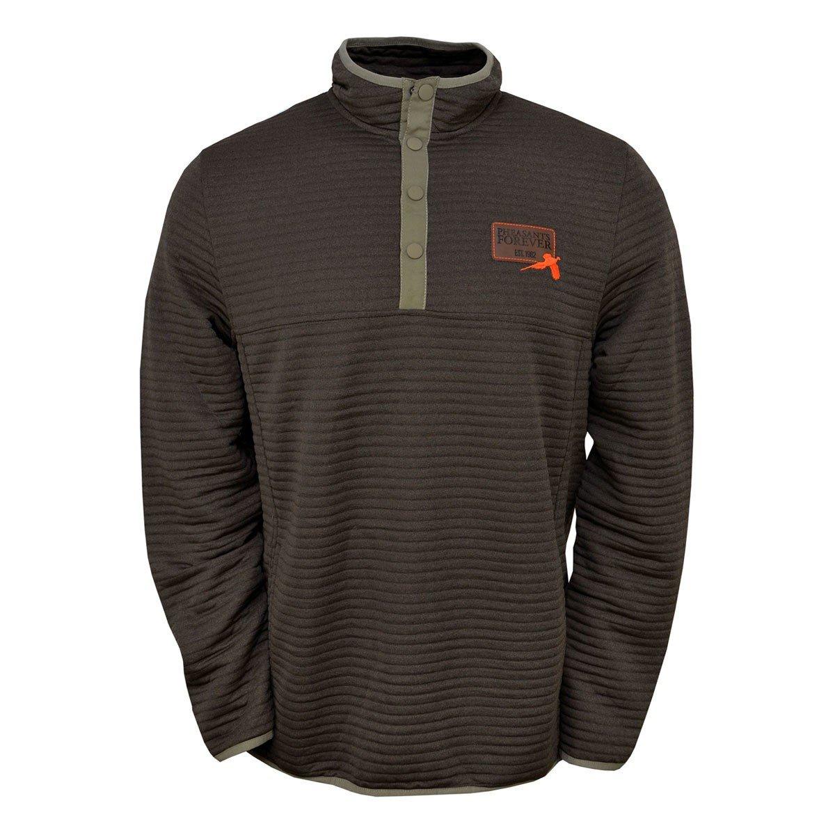 Men's Pheasants Forever Santuary Fleece 1/4 Snap Pullover - Pheasants Forever