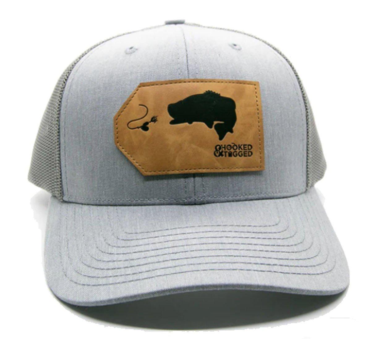 Hooked And Tagged Largemouth Bass Patch Adjustable Hat - Hooked And Tagged