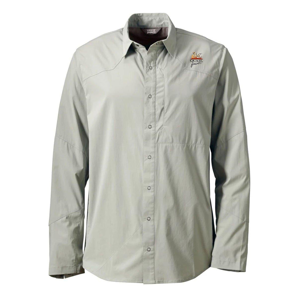 Men's Orvis Quail Forever Pro LT Upland Long Sleeve Button Up Shirt - Orvis