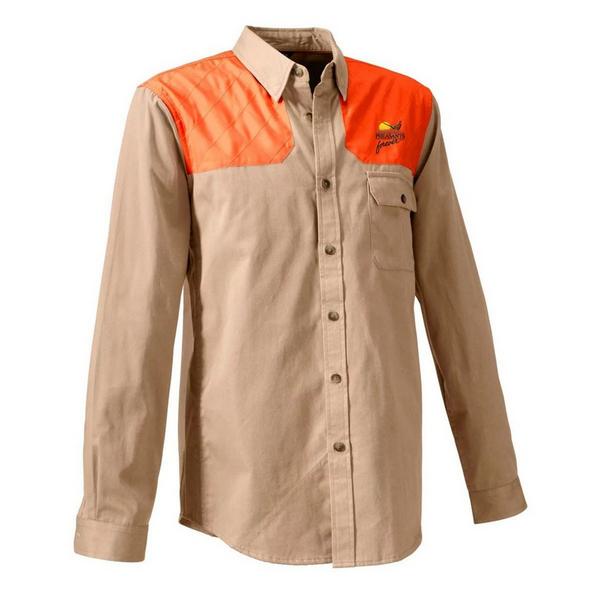 ORVIS Men's  Pheasants Forever Midweight Shooting Long Sleeve Button Up Shirt