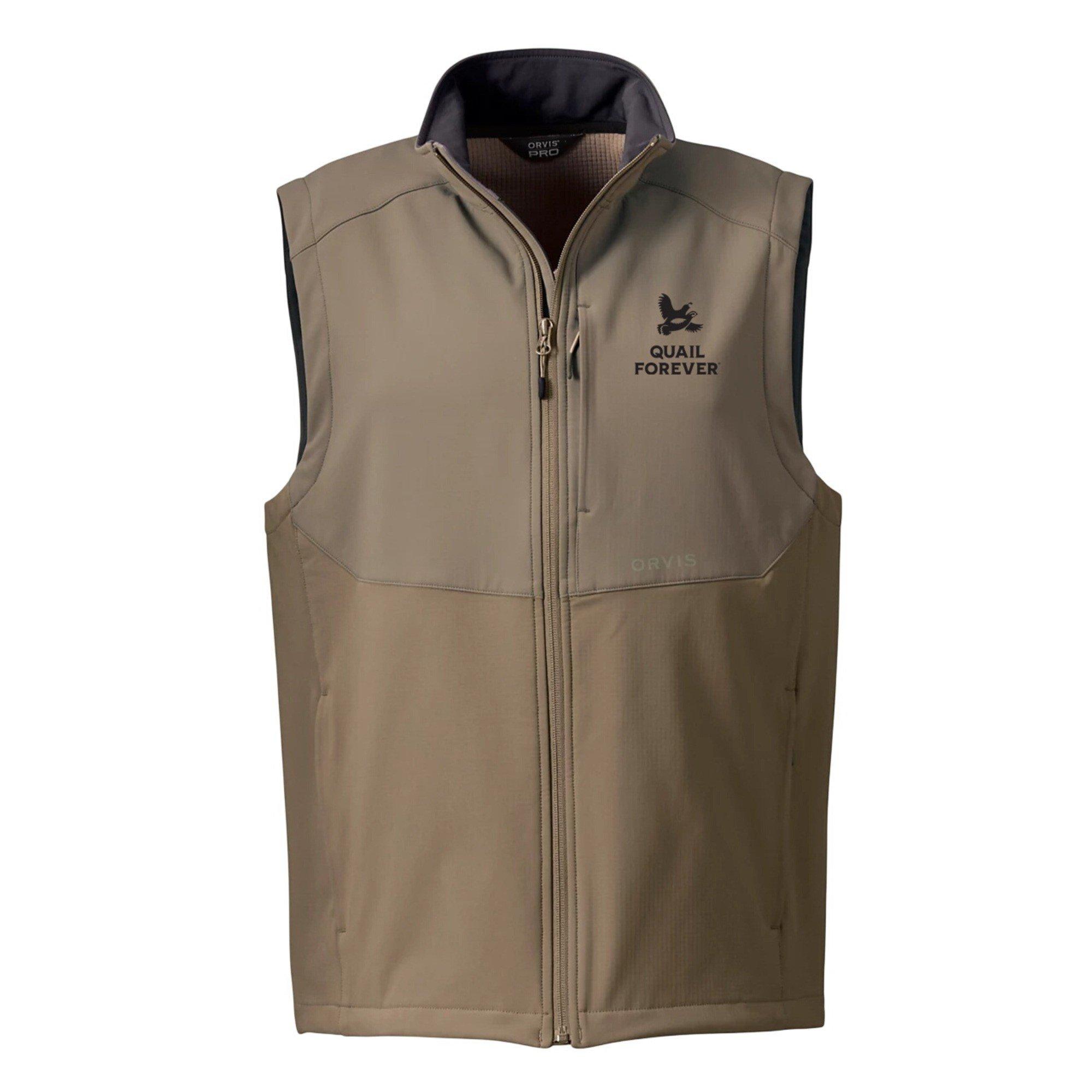 Men's Orvis Quail Forever PRO Upland Softshell Vest - Orvis