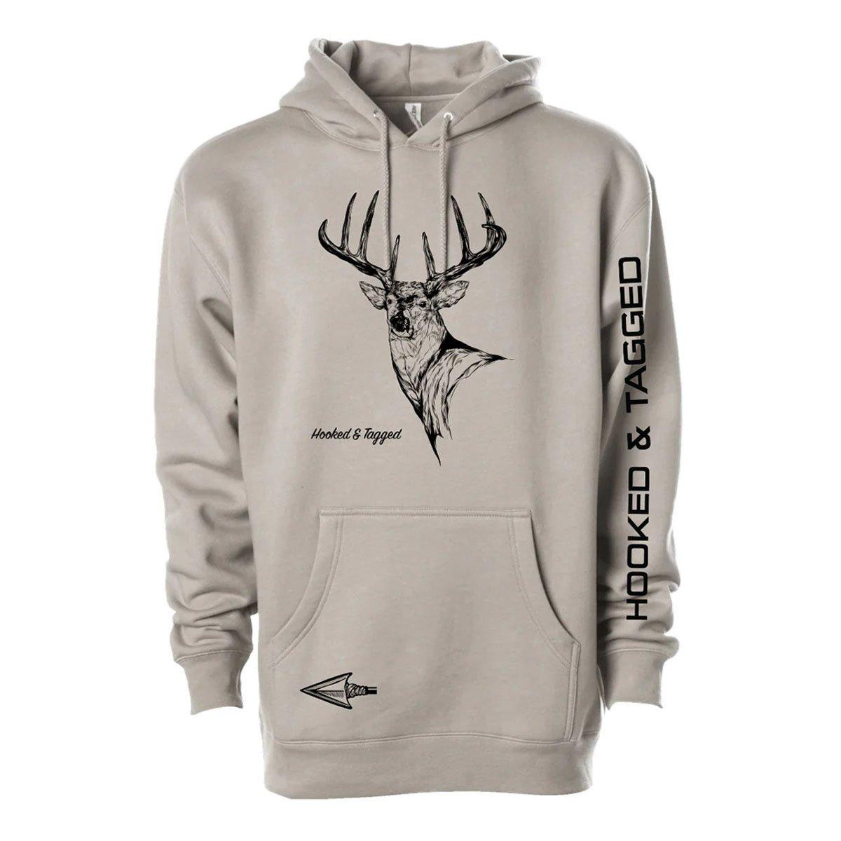 Men's Hooked And Tagged Buck Hoodie - Hooked And Tagged